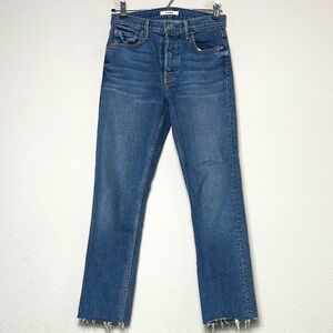 GRLFRND Helena Straight Button Fly Jeans